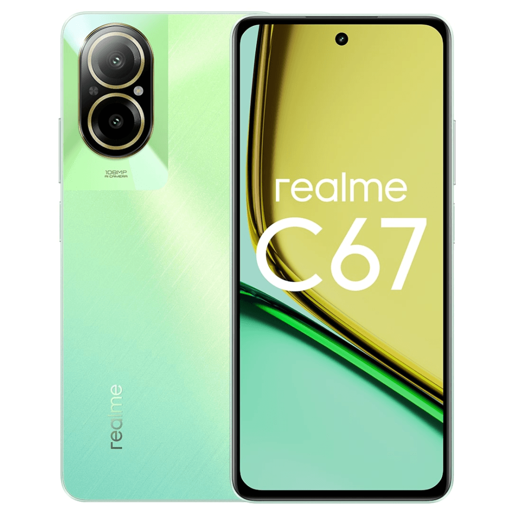 СМАРТФОН REALME RMX3890 (realme C67) 6+128 ГБ ЦВЕТ:ЗЕЛЕНЫЙ ОАЗИС (GREEN):  купить в интернет-магазине КМ-Сервис с доставкой по Екатеринбургу